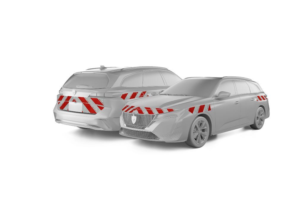 Peugeot 308 SW mit Komplettwarnmarkierungssatz, Baujahr ab 2022