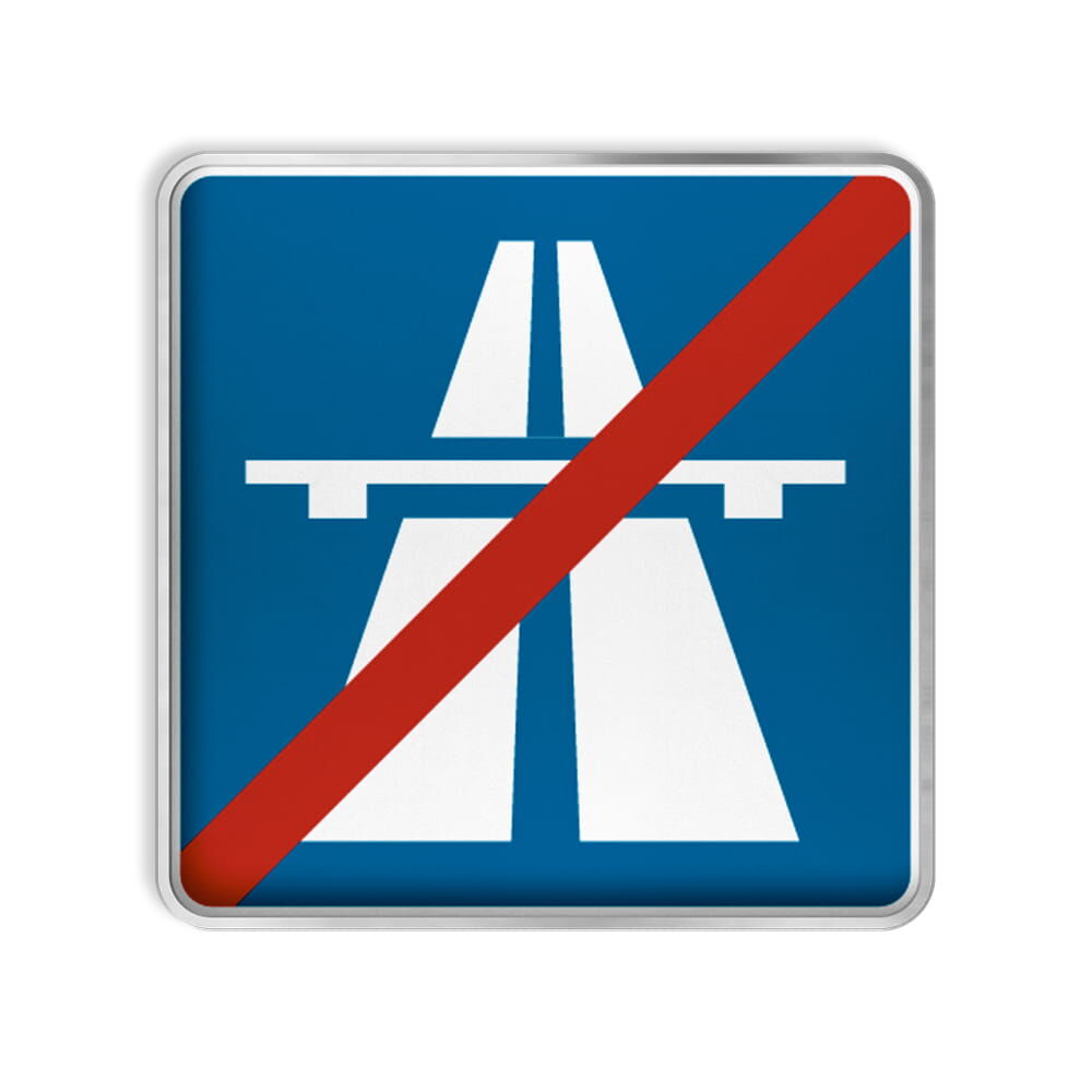 VZ 330.2 Ende der Autobahn VZ 330.2 Ende der Autobahn