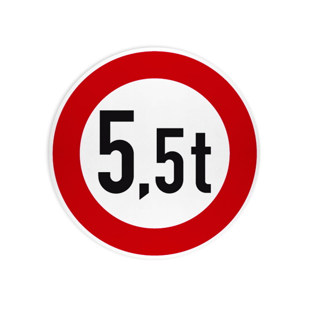 VZ 262 Verbot für Fahrzeuge über angegebene tatsächliche Masse VZ 262 Verbot für Fahrzeuge über angegebene tatsächliche Masse