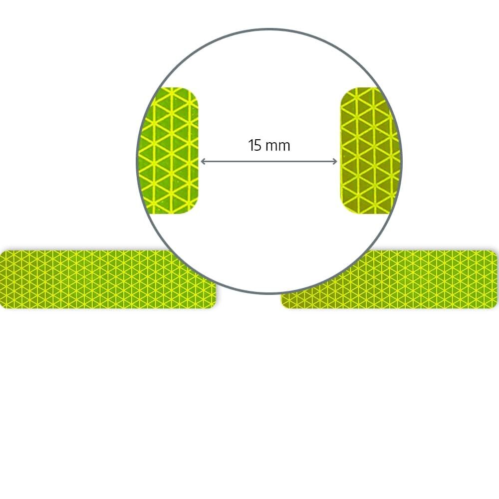 Detailaufnahme mit Lupenausschnitt für den 15 mm Abstand der Gaps