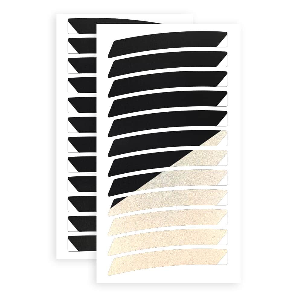 Felgensticker Classic 12″-24″ Light-schwarz / 24"