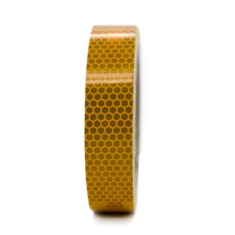 3M Reflexband 823i gelb, 25 mm Rolle, Frontansicht