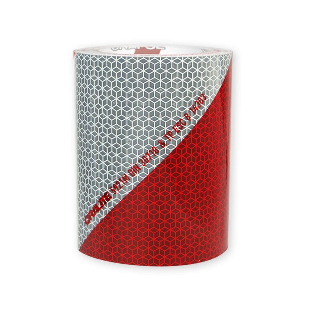 Rolle 141 mm ORALITE 5921M Warnmarkierung, rot-weiß rechtsweisend