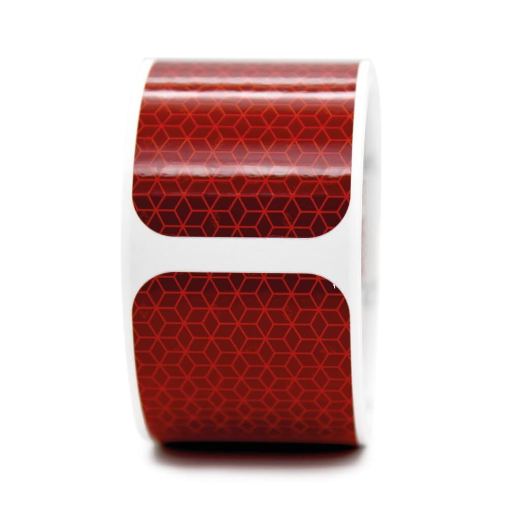 Rolle Tanker-Sticker VC 104+ in rot, 5 m, rechteckige Segmente