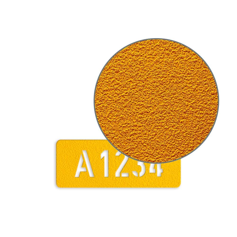 Detailansicht der gelben 3M Stamark Struktur mit markanter Oberflächenprägung