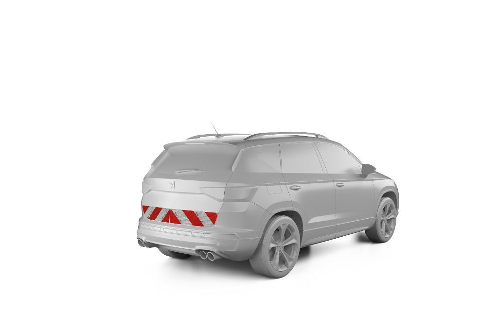 Cupra Ateca mit Heckwarnmarkierung, Baujahr 2020