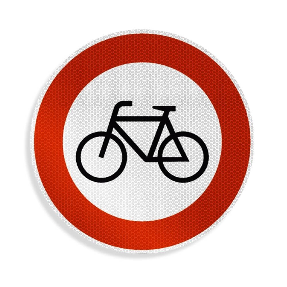 Verkehrszeichen 254: rundes Verbotsschild Radfahrer, 600 mm