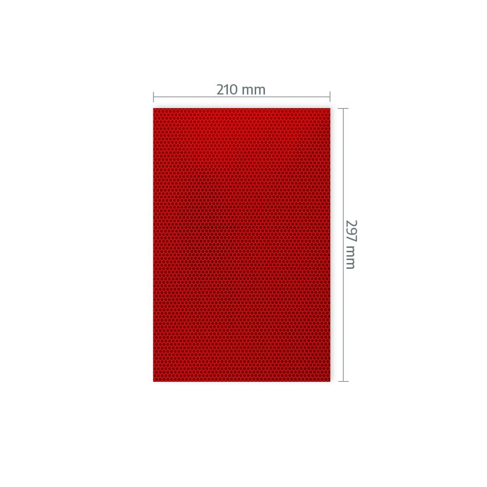 A4-Zuschnitt Orafol 5810 mit Maßangabe 210 × 297 mm