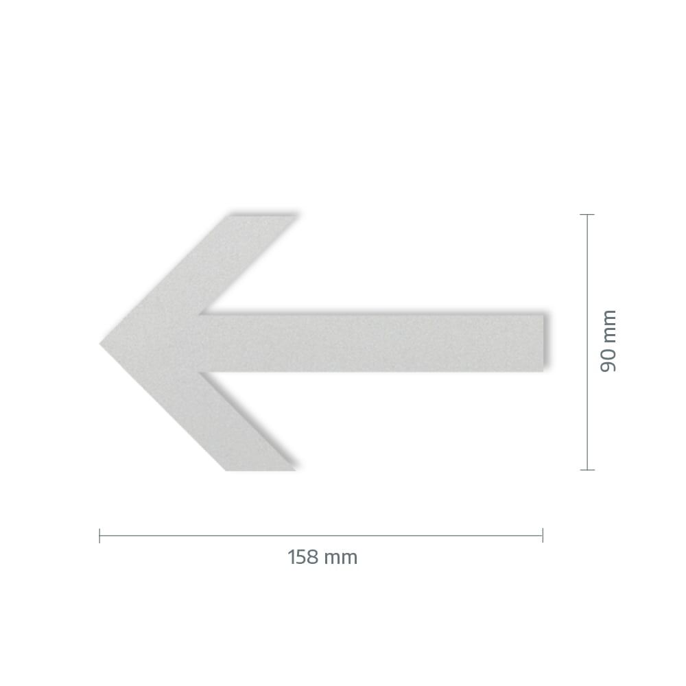 Selbstklebender Richtungspfeil, Maße 158 x 90 mm, RA1
