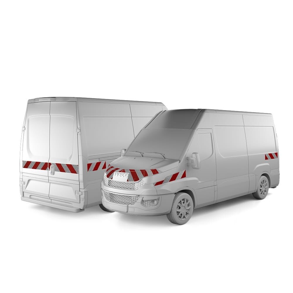 Iveco Daily VI mit Komplettwarnmarkierungssatz, Baujahr 2014