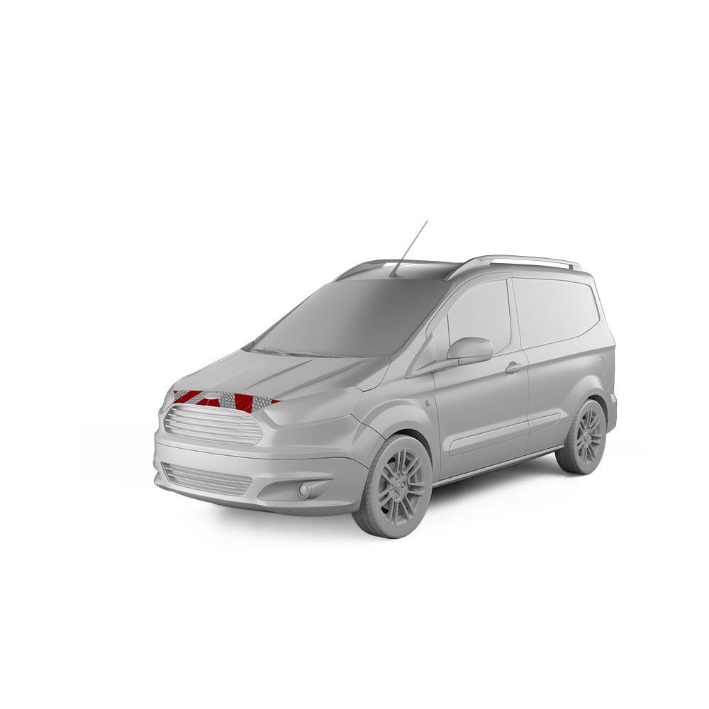 Ford Transit Courier mit Frontwarnmarkierung, Baujahr 2018