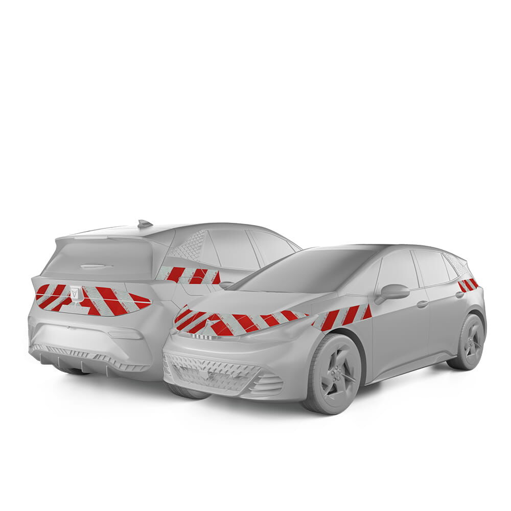 Cupra Born mit Komplettwarnmarkierungssatz, Baujahr 2022