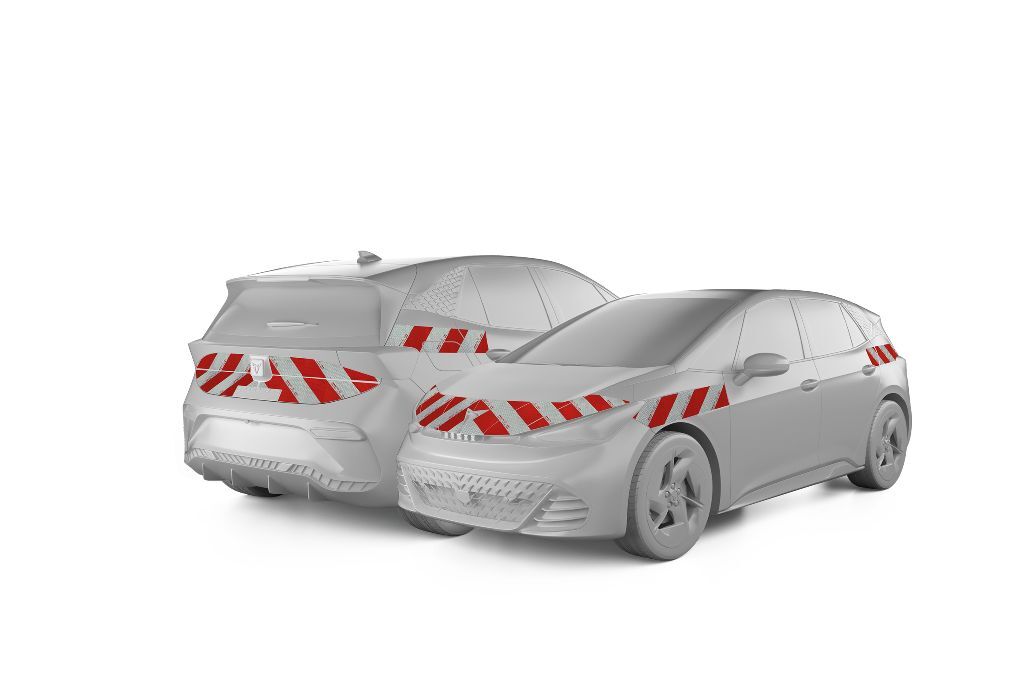 Cupra Born mit Komplettwarnmarkierungssatz, Baujahr 2022