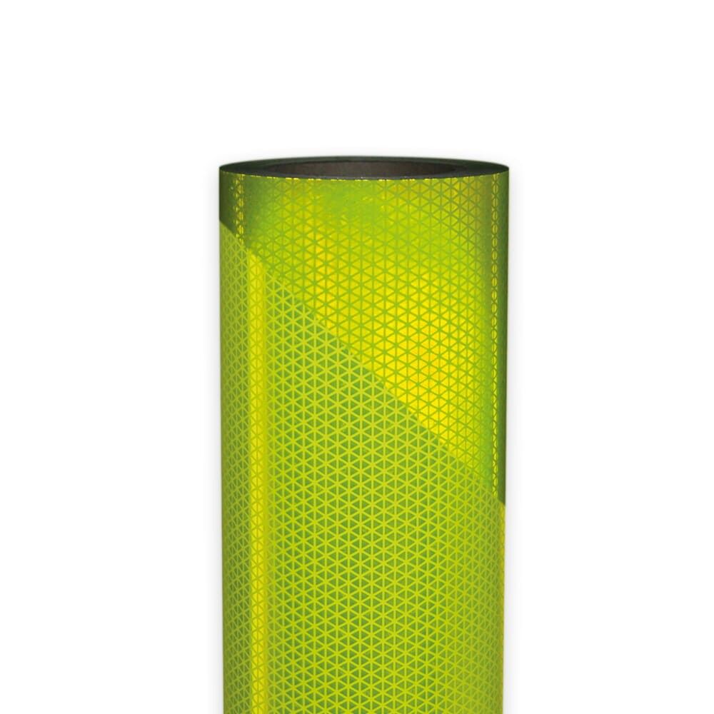Hohe Rolle ORALITE 5937M Reflexbanner fluor-lime, diagonale Reflexion,1235 mm Breite