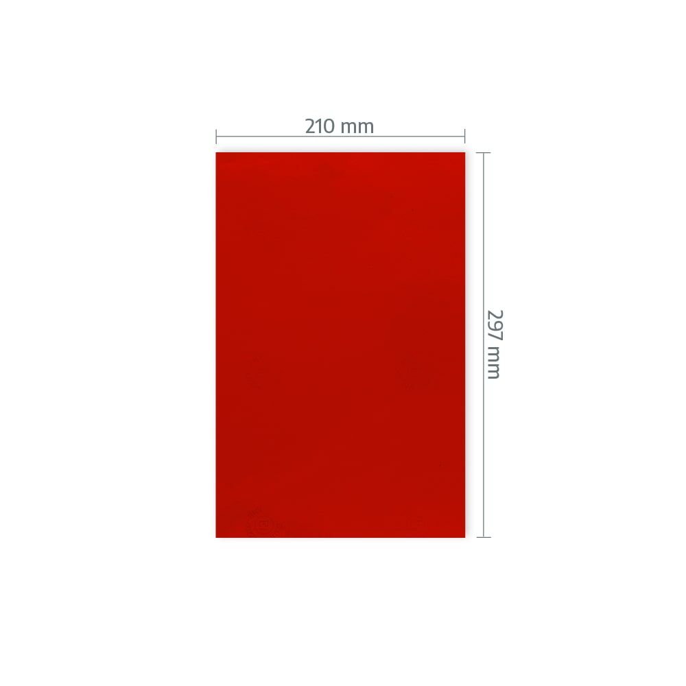 A4-Zuschnitt Orafol 5600E mit Maßangabe 120 × 297 mm