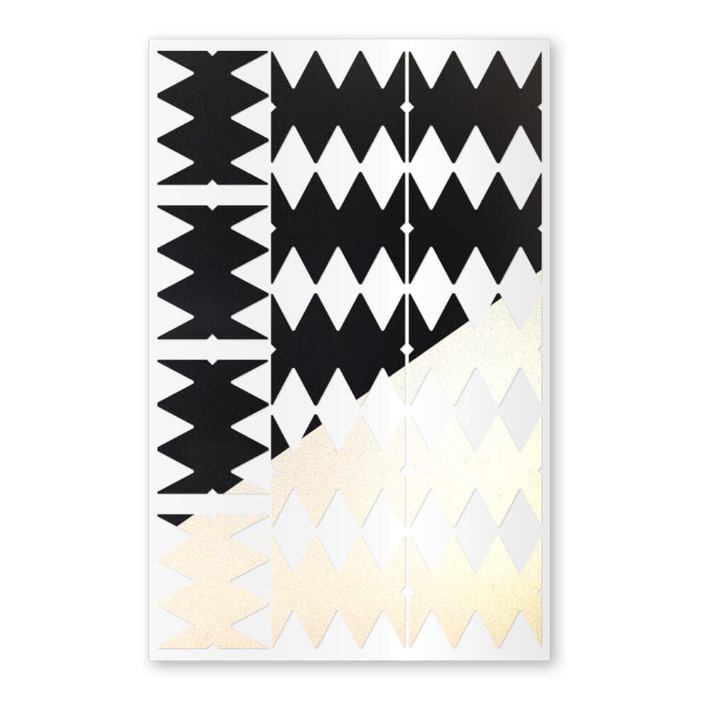 Felgensticker gezackt schwarz