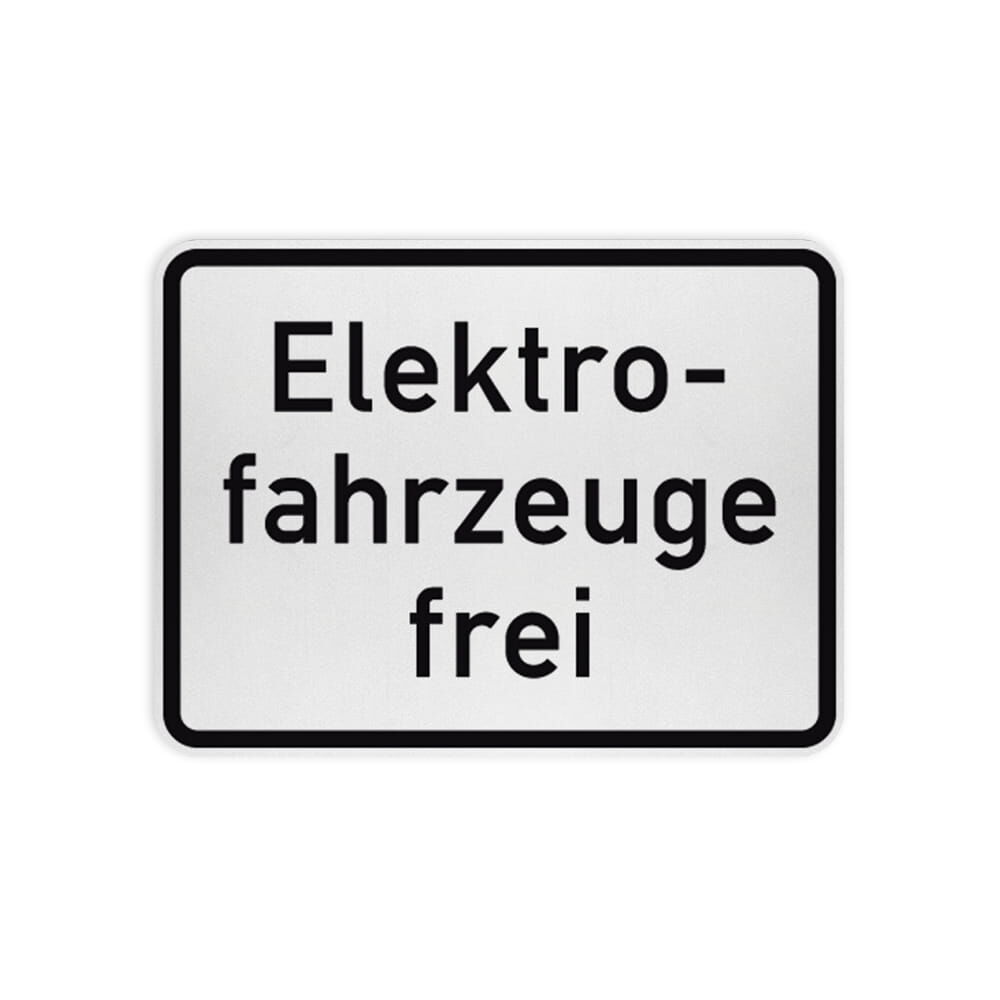 VZ 1026-61 Elektrofahrzeuge frei VZ 1026-61 Elektrofahrzeuge frei