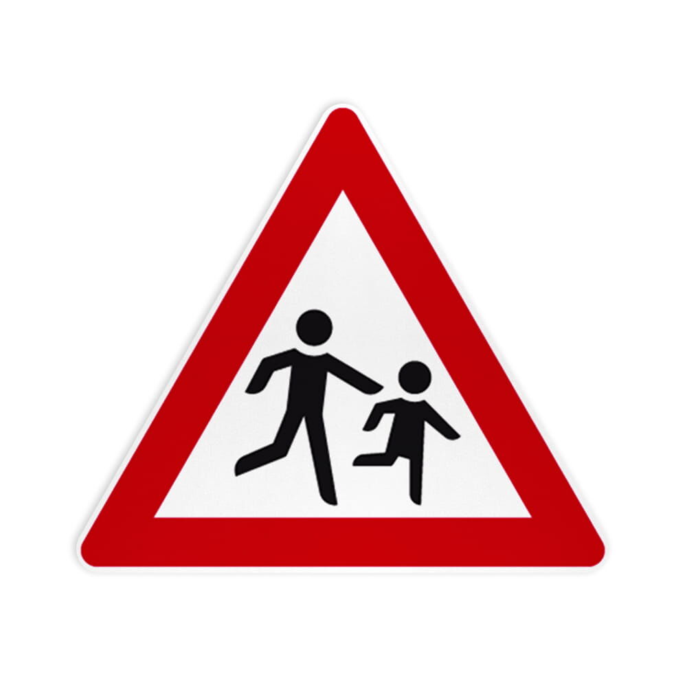 VZ 136-20 Kinder, Aufstellung links VZ 136-20 Kinder, Aufstellung links