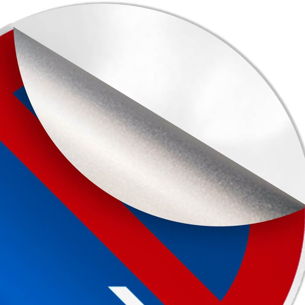 Detail: abziehbare Reflexfolie am Rand des Schilds „eingeschränktes Haltverbot“