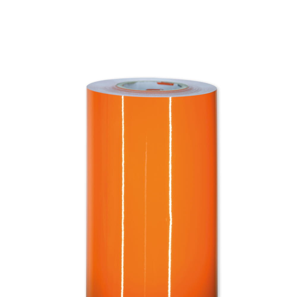 Oberer Abschnitt der orangenen ORALITE 5400-Rolle mit Folienkern