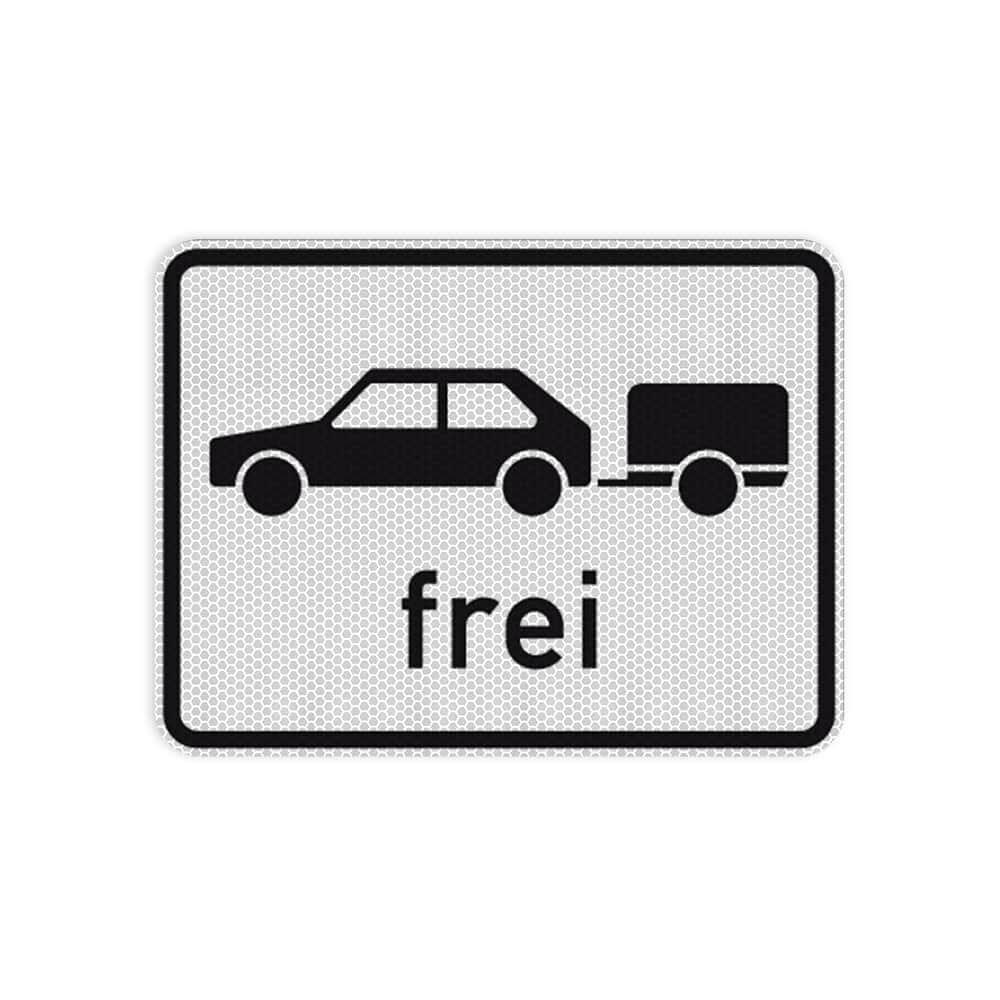 VZ 1024-11 Personenkraftwagen mit Anhänger frei VZ 1024-11 Personenkraftwagen mit Anhänger frei