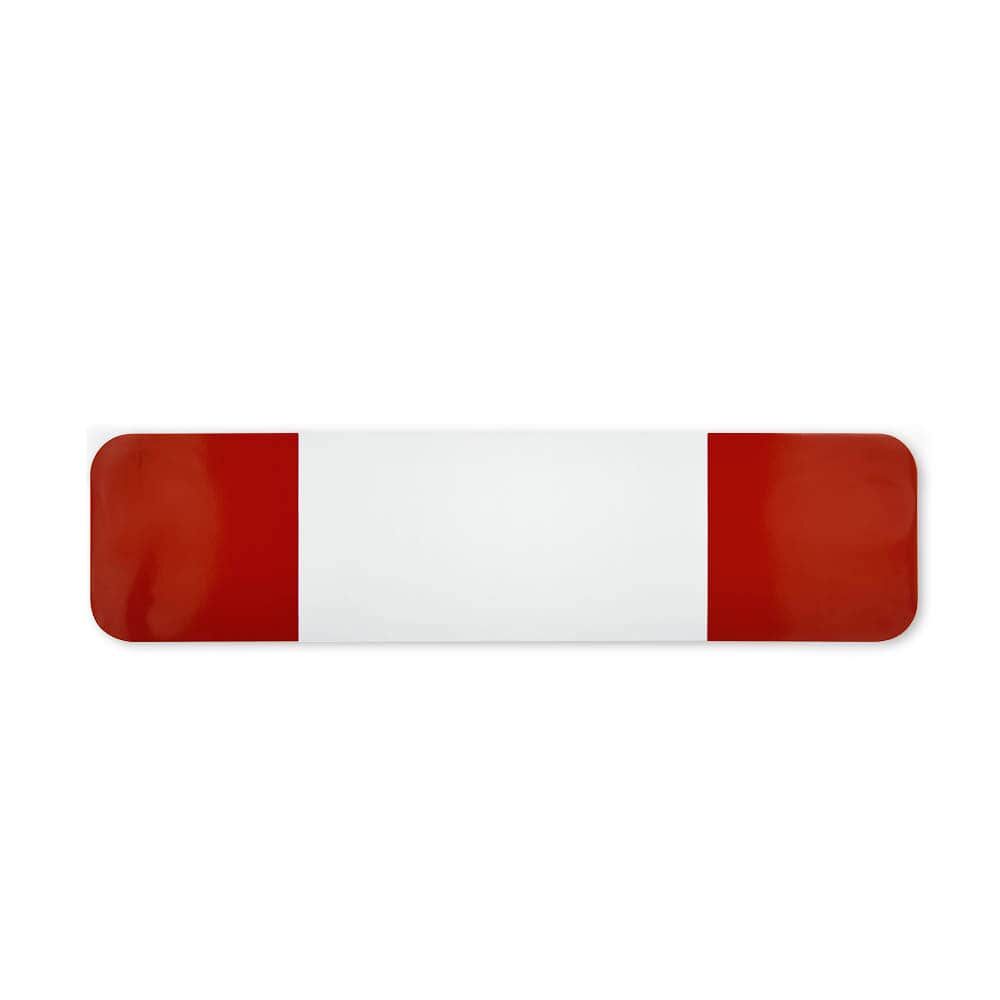 RA1-Warnmarkierung für Betonblöcke, 400 × 100 mm, rot-weiß