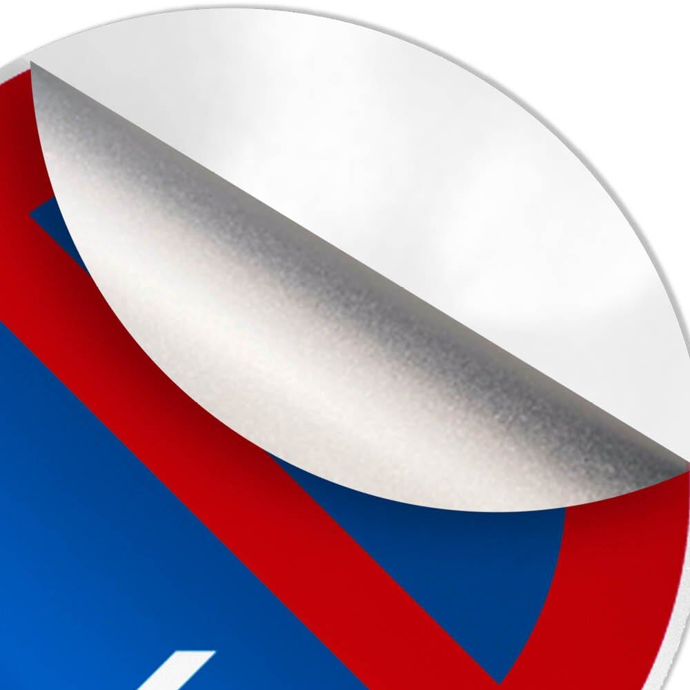 Detail: abziehbare Reflexfolie am Rand des Schilds „eingeschränktes Haltverbot“