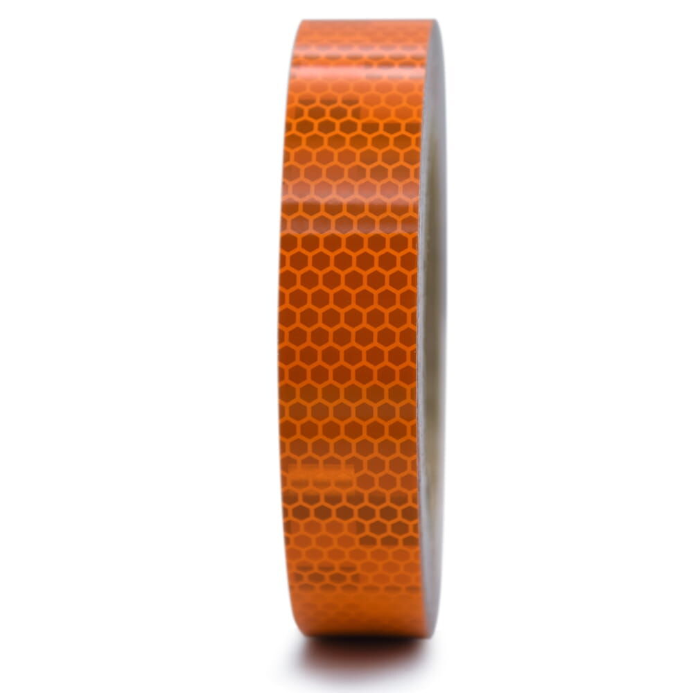 Avery Reflexband V-8000 fluor-orange, 25 mm Rolle, Frontansicht