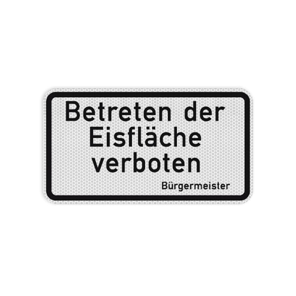 VZ 2002 Betreten der Eisfläche verboten VZ 2002 Betreten der Eisfläche verboten