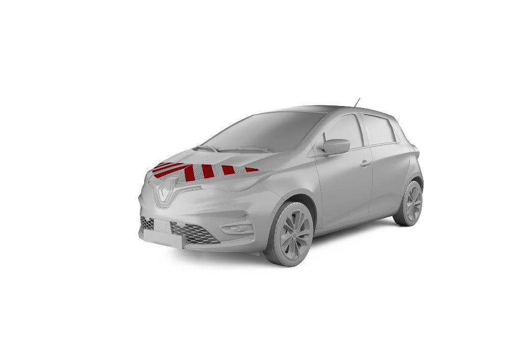 Renault Zoe Warnmarkierung ab 2019 Frontmarkierung