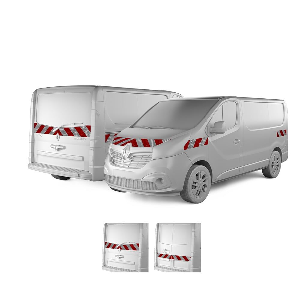 Renault Trafic ab 2019 mit Variantenvorschau zwischen Hecktür und Heckklappe
