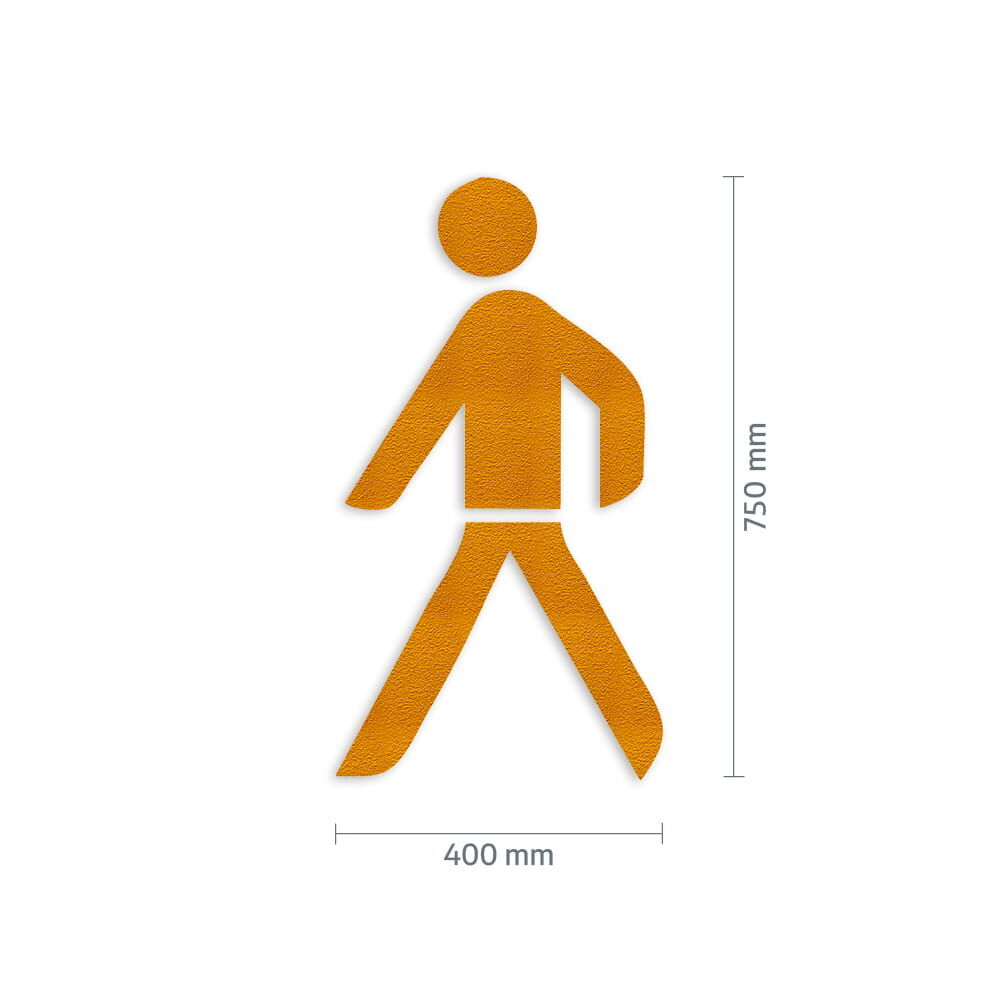 Maßgrafik des Piktogramms, Breite 400 mm, Höhe 750 mm