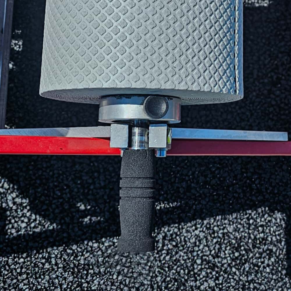 Detailansicht 3M Folienverlegegerät MTA-II mit montierter Folienrolle